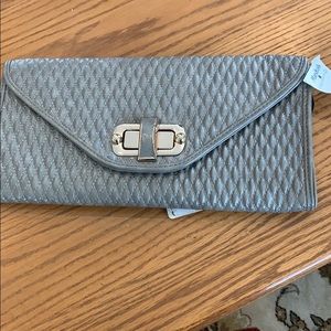 Light Gray and silver handbag